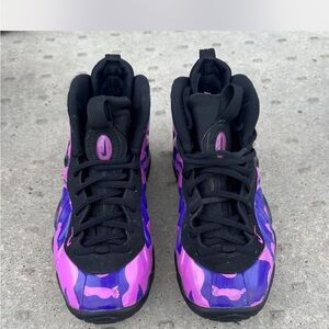 Kids Black and Purple Sneakers